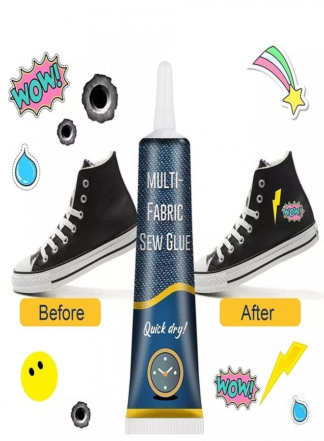 Olafur Fabric Adhesive Glue Strong Bond Clear Drying Waterproof Sew Glue Permanent Washable for Repair, Make Patches on Clothes, All Fabrics (50 Gram x Pack Of 1)) (Febric Glue) - Image 2